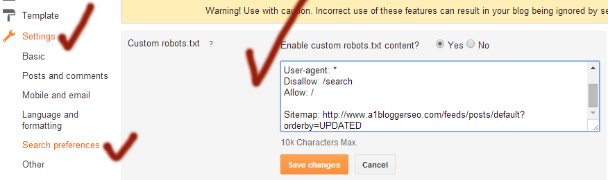 Robots.txt-file-for-Blogger