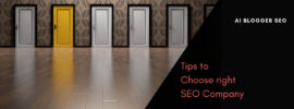 Tips to choose right SEO company