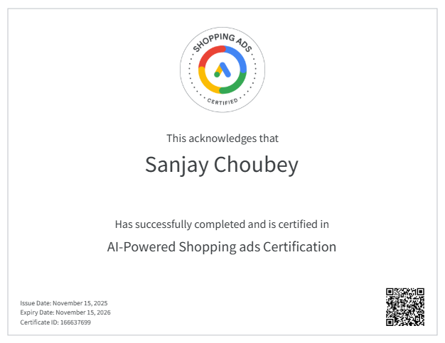 Sanjay-Choubey-Google-Ad-Certificates